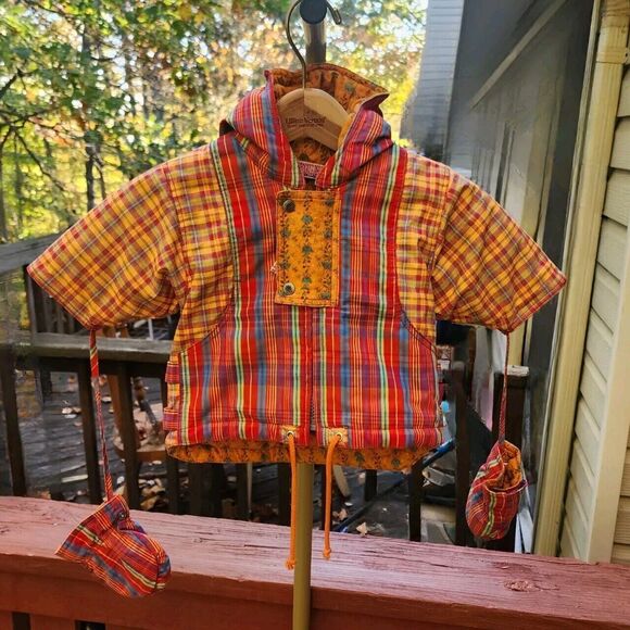 Pampolina Baby Girl Kids Multi Print Hooded Jacket With Mittens, EU Size 62 - Picture 4 of 14